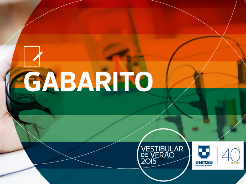 Gabarito_Vestibular UNITAU 2015
